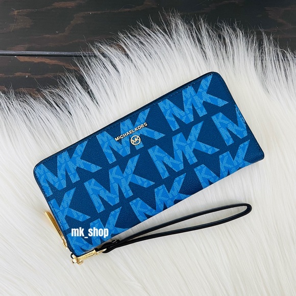 Michael Kors Jet Set Charm Large Travel Continental Wristlet Wallet - Picture 1 of 13